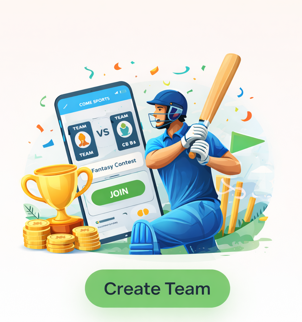 Create Team on Come Com vs Dream11
